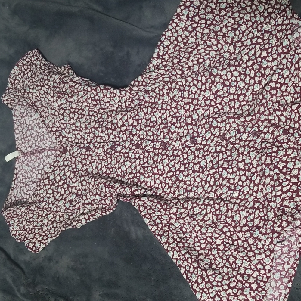 Mudd sinched back mini floral dress size small